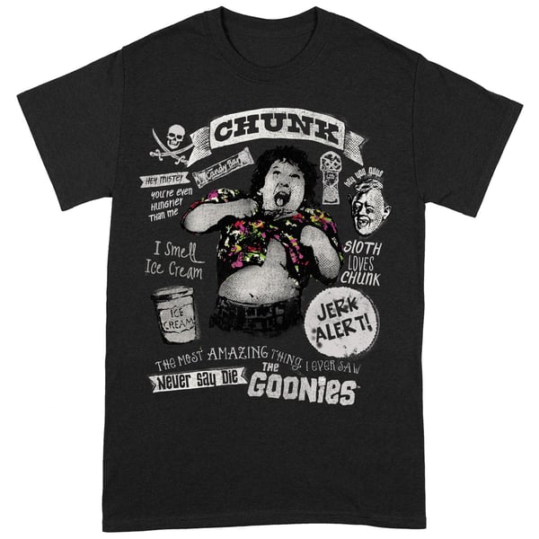 The Goonies Unisex Adult Chunk Truffle Shuffle T-Shirt