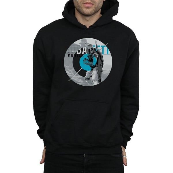 Star Wars Mens Boba Fett Bounty Hunter Circle Hoodie