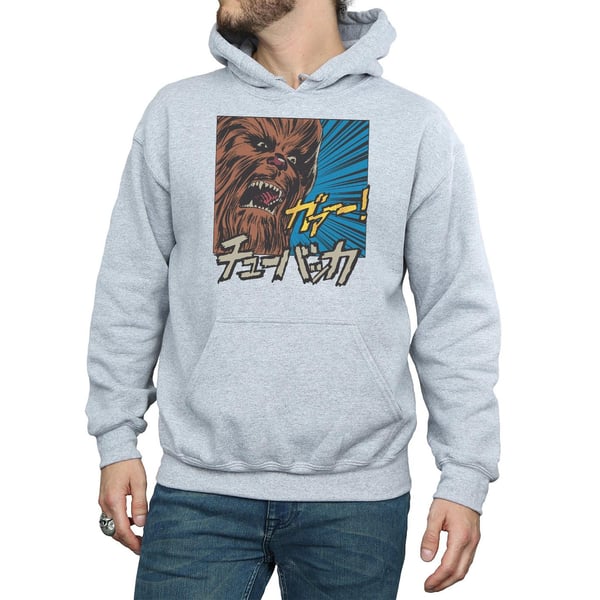 Star Wars Mens Chewbacca Roar Pop Art Hoodie