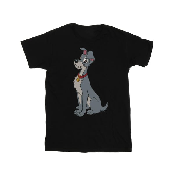 Disney Womens/Ladies Lady And The Tramp Spaghetti Heart Cotton Boyfriend T-Shirt