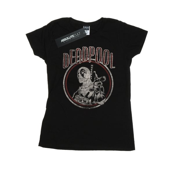 Marvel Womens/Ladies Deadpool Vintage Circle Cotton T-Shirt