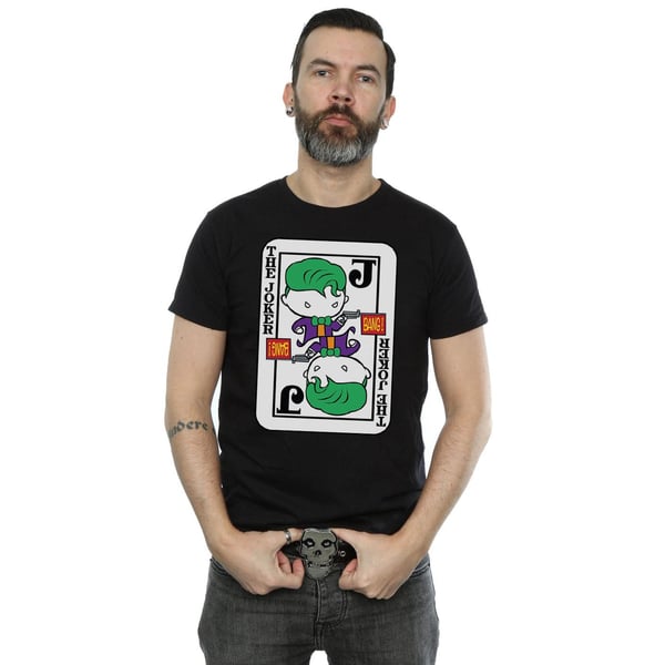 DC Comics Mens Chibi Joker Playing Card T-Shirt