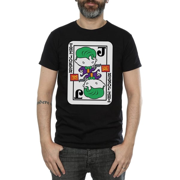 DC Comics Mens Chibi Joker Playing Card T-Shirt