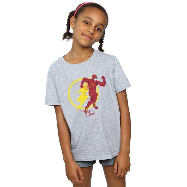 DC Comics Girls The Flash Running Emblem Cotton T-Shirt