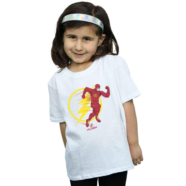 DC Comics Girls The Flash Running Emblem Cotton T-Shirt
