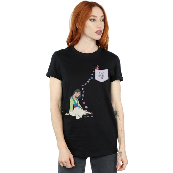 Disney Womens/Ladies Mulan Always Here For You Cotton Boyfriend T-Shirt
