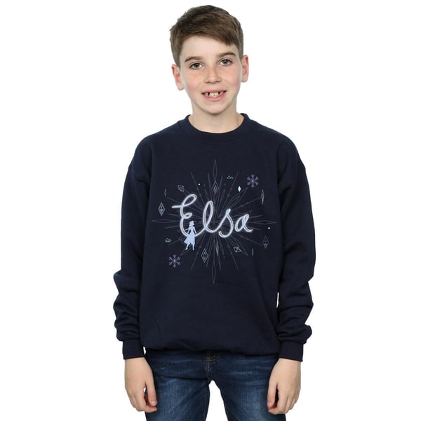 Disney Boys Frozen 2 Elsa Snowflake Sweatshirt