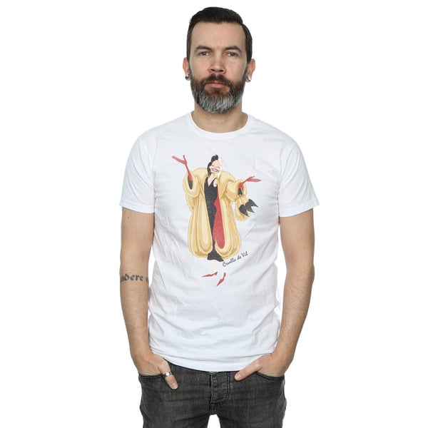 Disney Mens 101 Dalmatians Classic Cruella De Vil T-Shirt