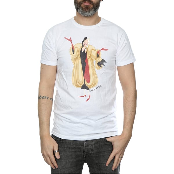 Disney Mens 101 Dalmatians Classic Cruella De Vil T-Shirt
