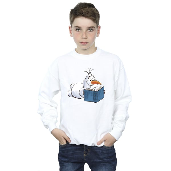 Disney Boys Frozen Olaf Reading Sweatshirt