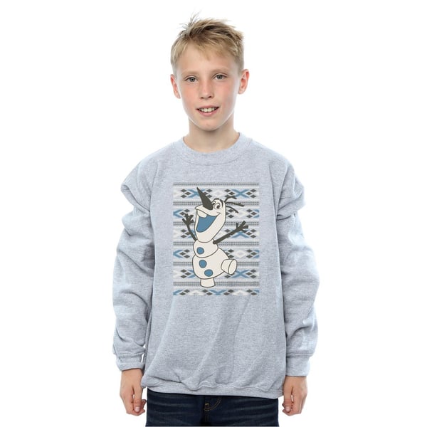 Disney Boys Frozen Christmas Olaf Smile Sweatshirt