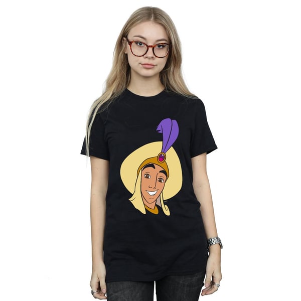 Disney Womens/Ladies Aladdin Prince Ali Face Cotton Boyfriend T-Shirt