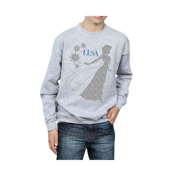 Disney Boys Frozen Elsa Christmas Silhouette Sweatshirt