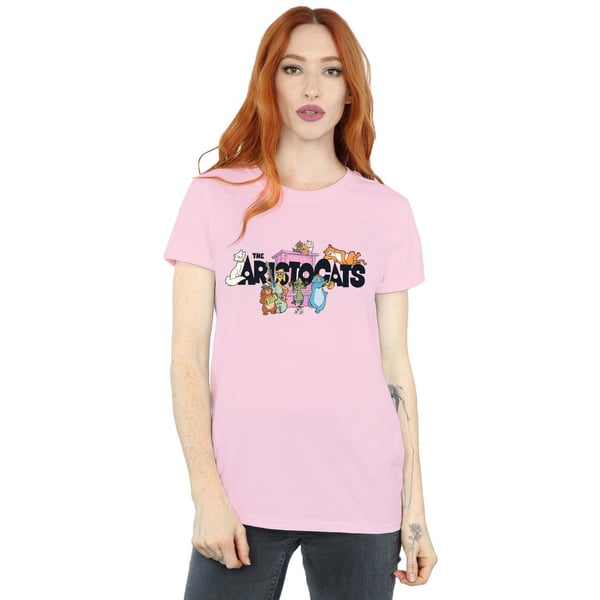 Disney Womens/Ladies Aristocats Logo Cotton Boyfriend T-Shirt