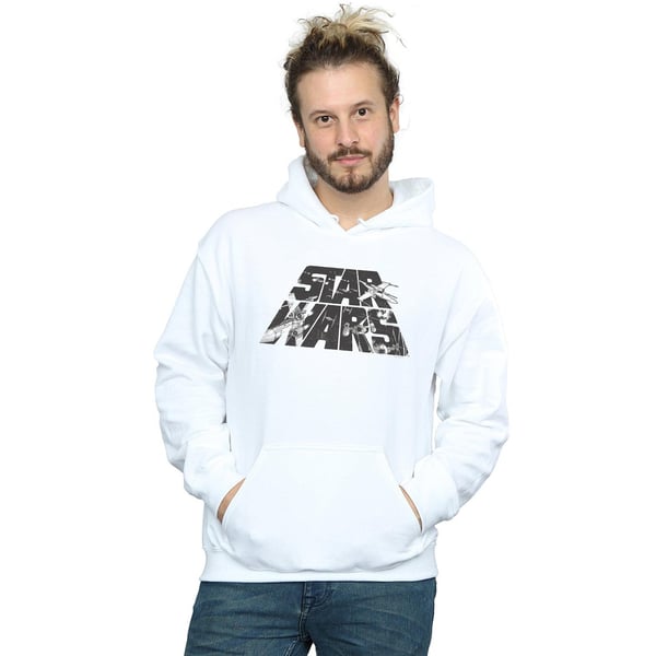 Star Wars Mens Logo Space Sketch Hoodie