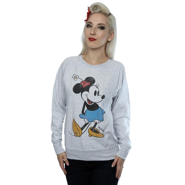 Disney Womens/Ladies Classic Minnie Mouse Heather Sweatshirt