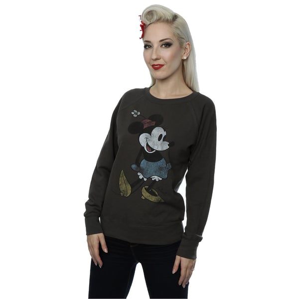 Disney Womens/Ladies Classic Minnie Mouse Heather Sweatshirt