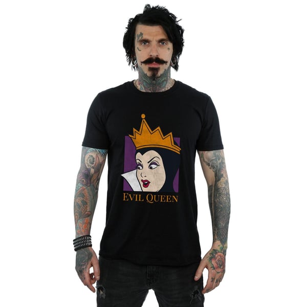 Disney Mens Evil Queen Cropped Head T-Shirt