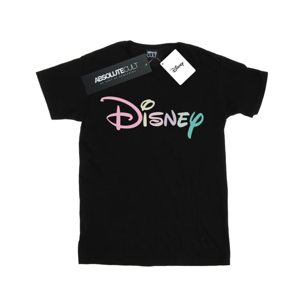 Disney Womens/Ladies Pastel Logo Cotton Boyfriend T-Shirt