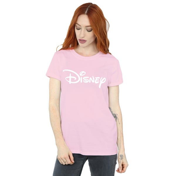 Disney Womens/Ladies Classic Logo Cotton Boyfriend T-Shirt