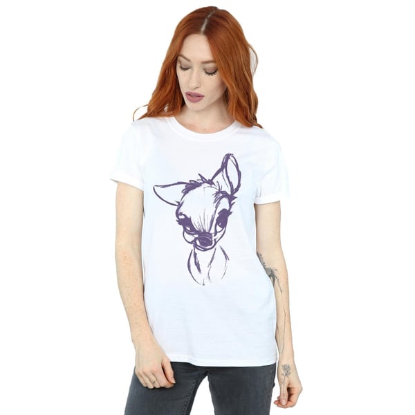 Disney Womens/Ladies Bambi Mood Cotton Boyfriend T-Shirt