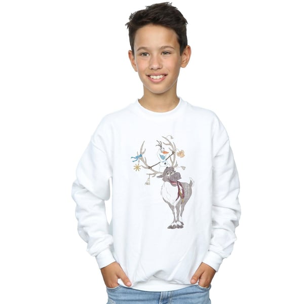 Disney Boys Frozen Sven And Olaf Christmas Ornaments Sweatshirt