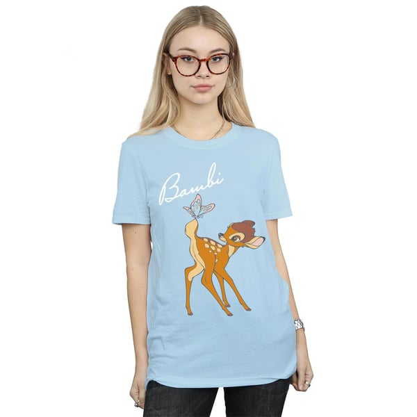 Disney Womens/Ladies Bambi Butterfly Tail Cotton Boyfriend T-Shirt