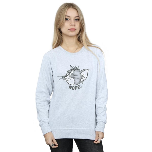 Tom and Jerry Womens/Ladies Nope Face Sweatshirt