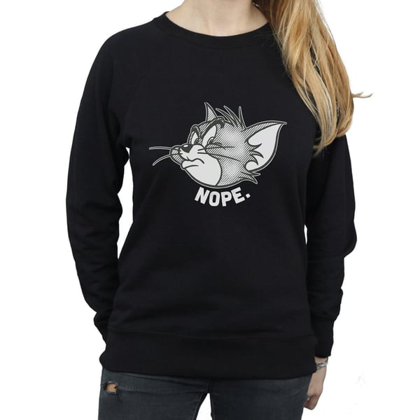 Tom and Jerry Womens/Ladies Nope Face Sweatshirt