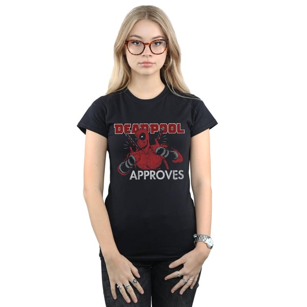 Marvel Womens/Ladies Deadpool Approves Cotton T-Shirt
