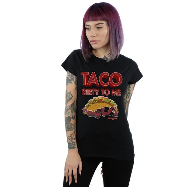 Marvel Womens/Ladies Deadpool Taco Dirty To Me Cotton T-Shirt