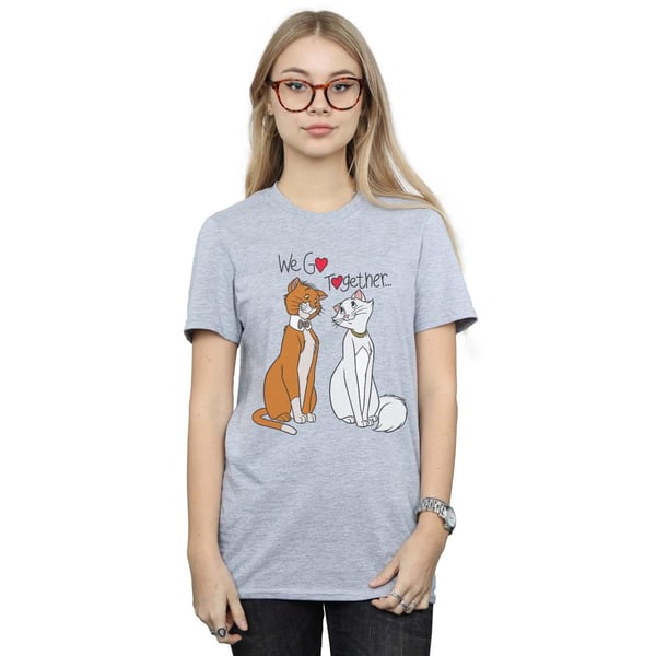 Disney Womens/Ladies The Aristocats We Go Together Cotton Boyfriend T-Shirt