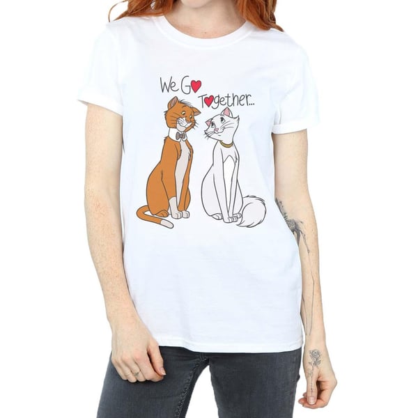 Disney Womens/Ladies The Aristocats We Go Together Cotton Boyfriend T-Shirt