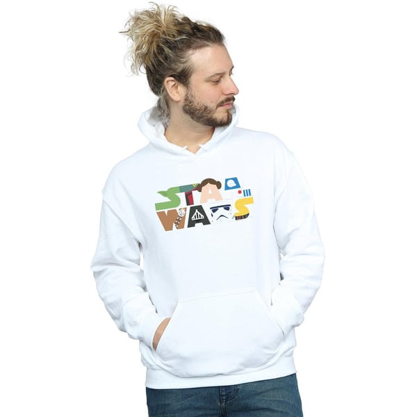 Star Wars Mens Character Logo Hoodie