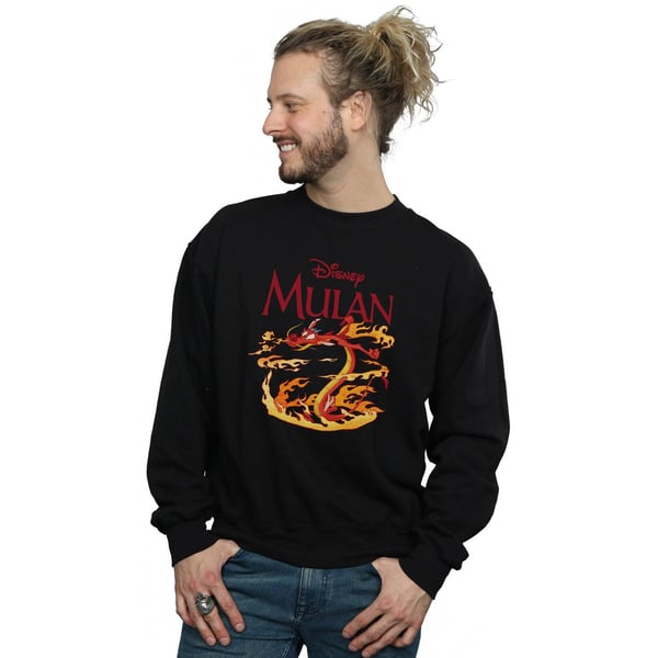 Disney Mens Mulan Mushu Dragon Fire Sweatshirt