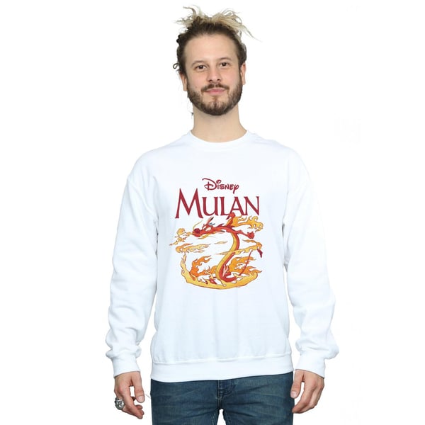Disney Mens Mulan Mushu Dragon Fire Sweatshirt
