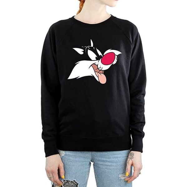 Looney Tunes Womens/Ladies Sylvester Face Sweatshirt