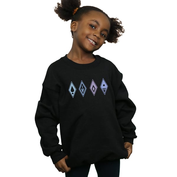 Disney Girls Frozen 2 Elements Symbols Sweatshirt