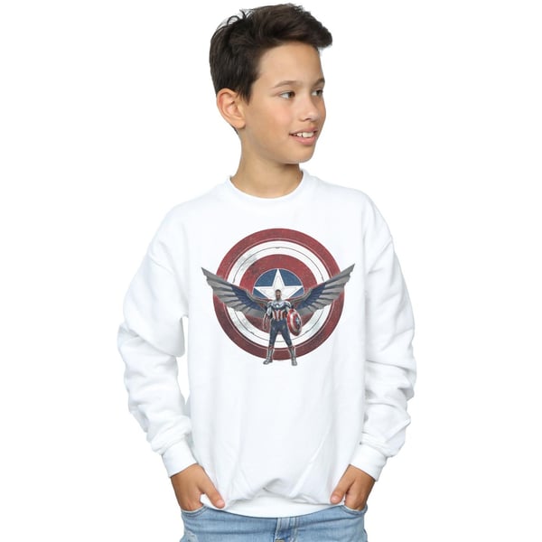 Marvel Boys Falcon And The Winter Soldier Captain America Shield Pose Sweatshirt