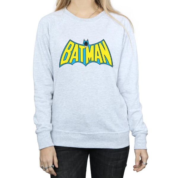 Batman Womens/Ladies Retro Logo Heather Sweatshirt