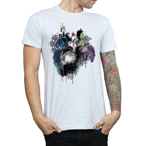 Disney Mens Villains Sketch T-Shirt