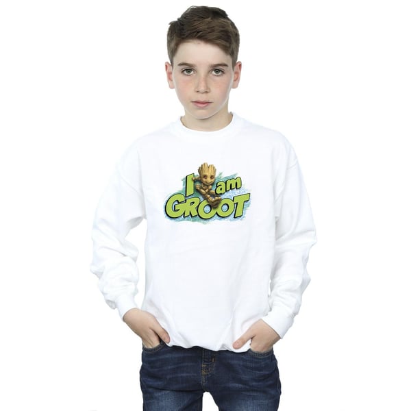 Marvel Boys Guardians Of The Galaxy I Am Groot Jumping Sweatshirt
