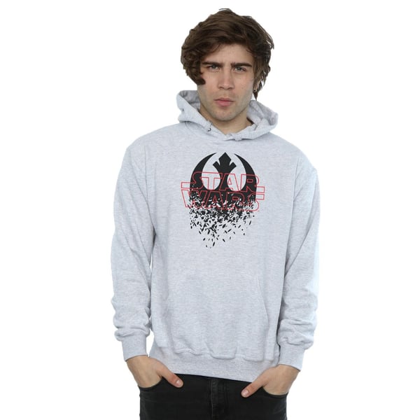 Star Wars Mens The Last Jedi Shattered Emblem Hoodie