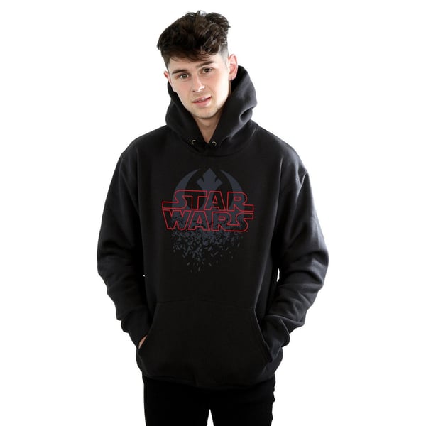 Star Wars Mens The Last Jedi Shattered Emblem Hoodie