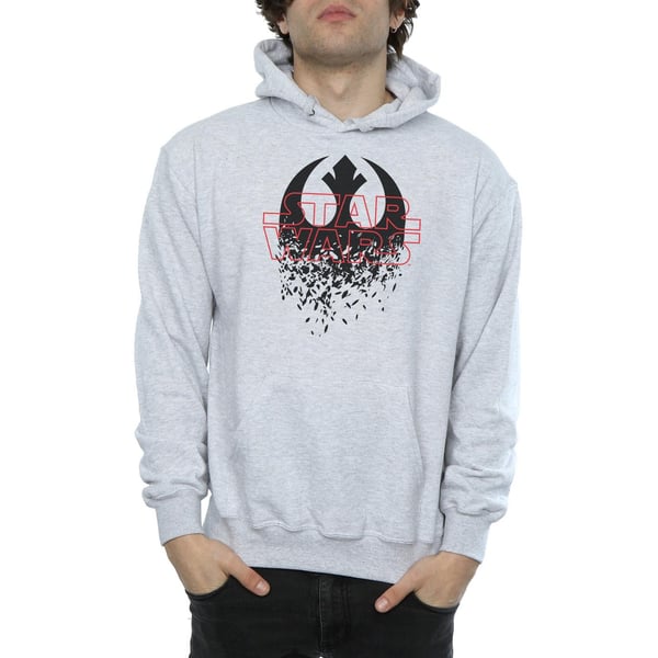 Star Wars Mens The Last Jedi Shattered Emblem Hoodie
