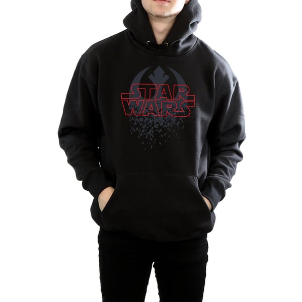 Star Wars Mens The Last Jedi Shattered Emblem Hoodie