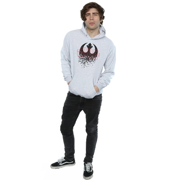 Star Wars Mens The Last Jedi Shattered Emblem Hoodie