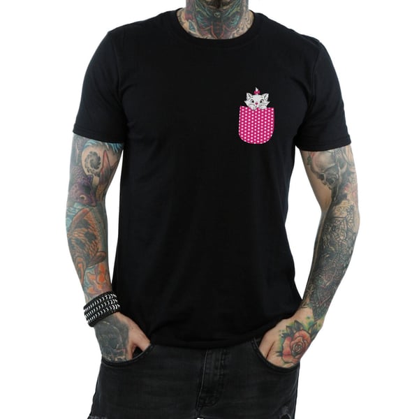 Disney Mens Aristocats Marie Chest T-Shirt