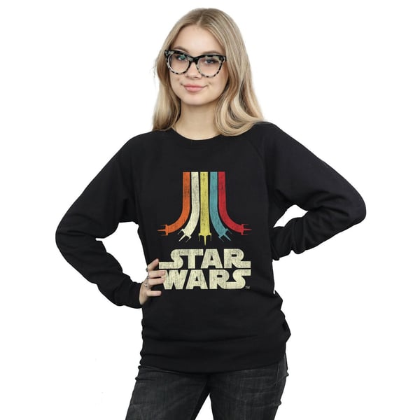 Star Wars Womens/Ladies Retro Rainbow Sweatshirt