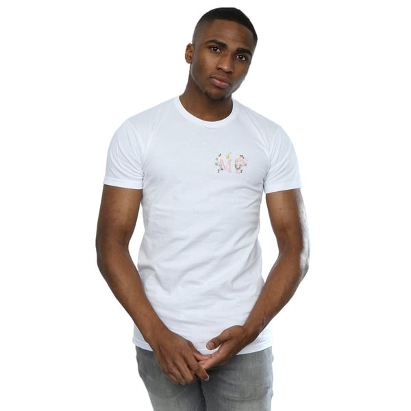 Disney Mens Mary Poppins Letter Breast Print T-Shirt